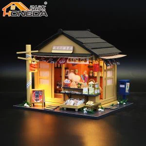 Miniaturowy domek dla lalek w stylu japońskim